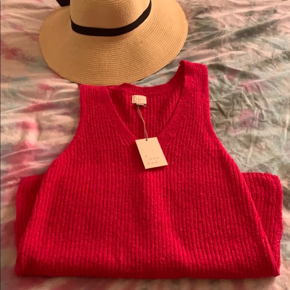 A new day sweater tank!
